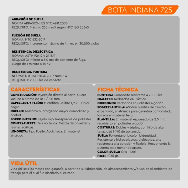 Bota de seguridad Indiana 725 Kondor - Image 2