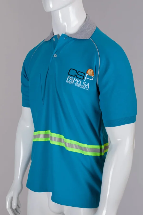 Polo especial Papelsa turquesa